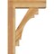 Ekena Millwork Merced Block Rough Sawn Bracket w/ Offset Brace, Western Red Cedar, 6"W x 20"D x 28"H BKT0604X20X28MRC05RWR - alternate 4